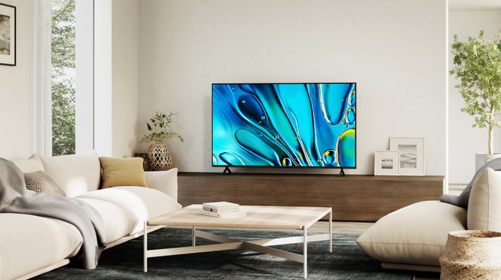 Google Tivi Sony 55 Inch 4K K-55S30 có Thiết kế sang trọng, viền được làm tinh giản giúp mở rộng nội dung giải trí