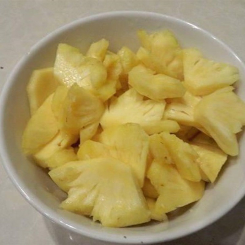 Bước 2 Sơ chế các nguyên liệu khác Canh lòng lợn với huyết