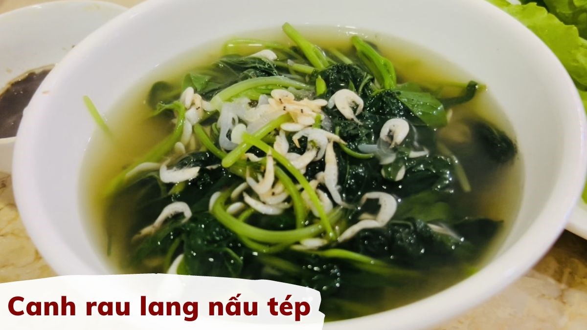 Cách làm canh rau lang nấu tép ngon ngọt thanh mát cho gia đình đổi vị
