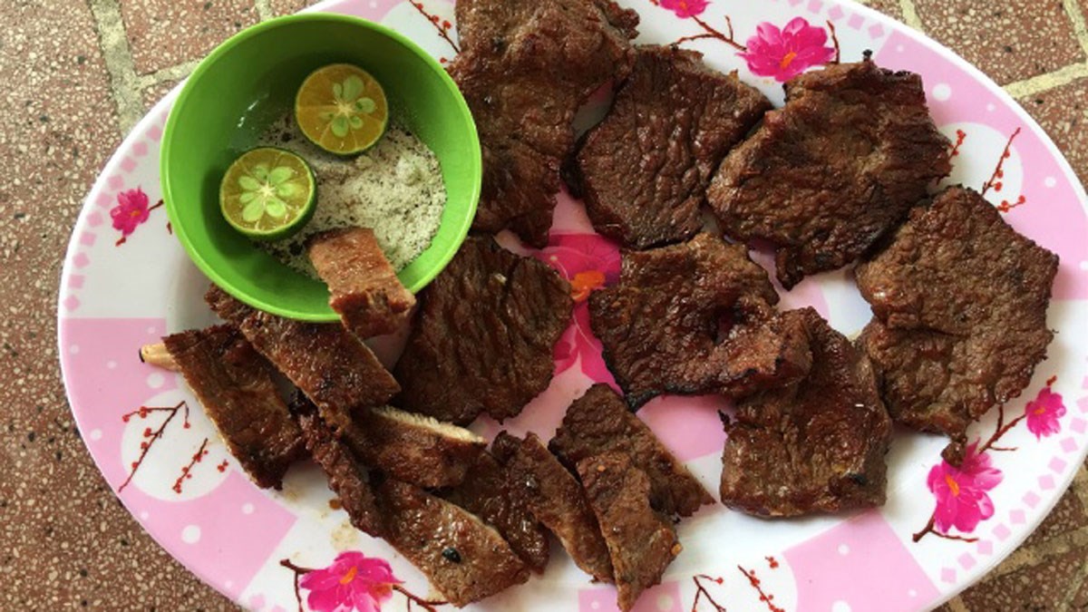 Bò nướng mọi Củ Chi