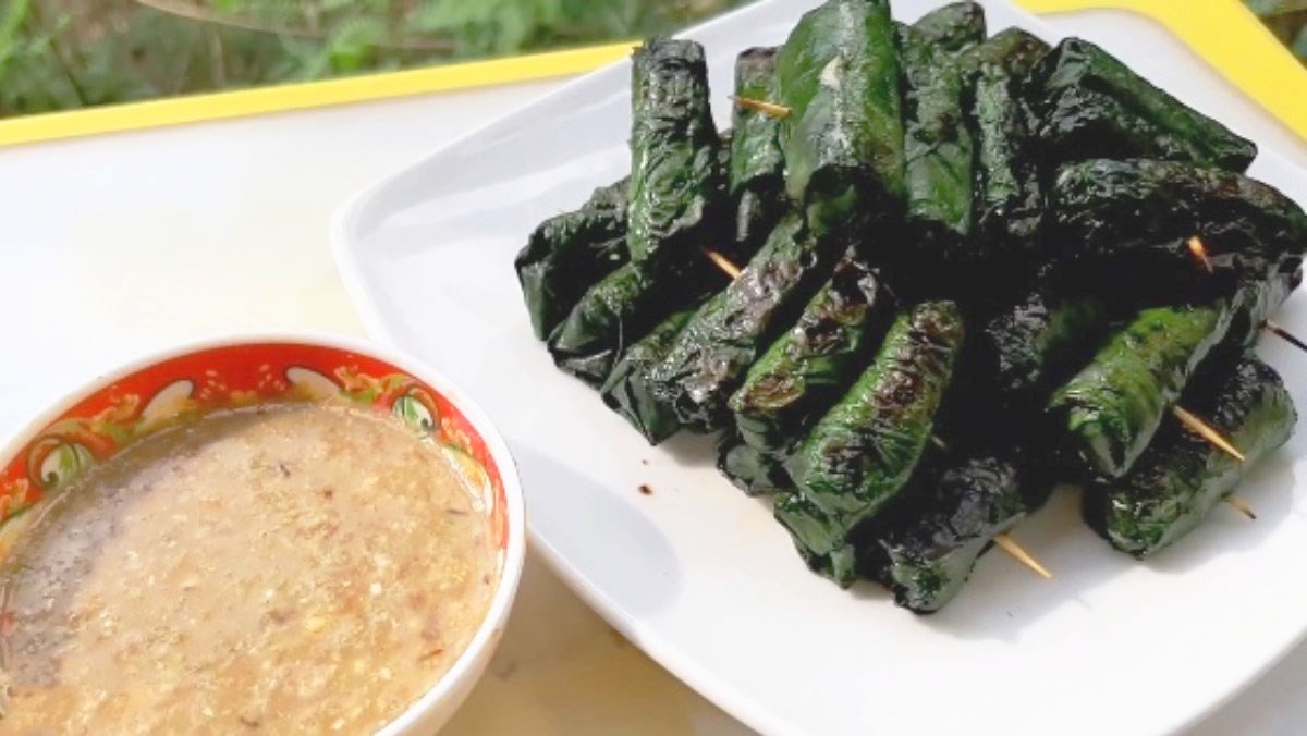 Cách làm ếch nướng lá lốt