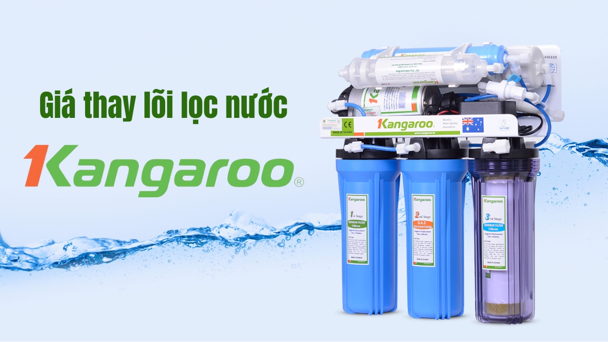 Giá thay lõi lọc nước Kangaroo là bao nhiêu? Gợi ý lõi lọc Kangaroo giá tốt