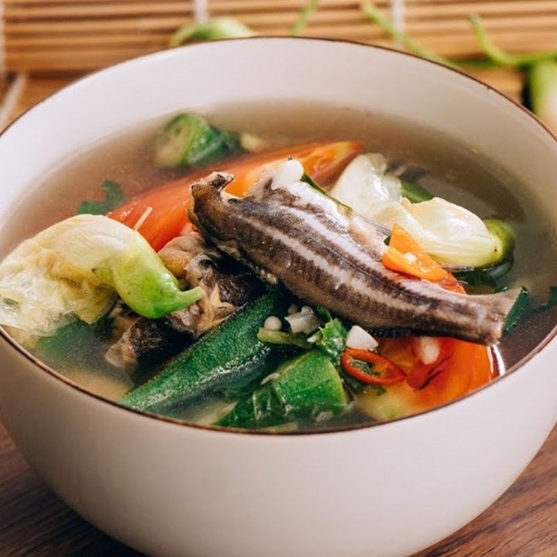 Bước 3 Nấu canh chua cá bống dừa Canh chua cá bống dừa