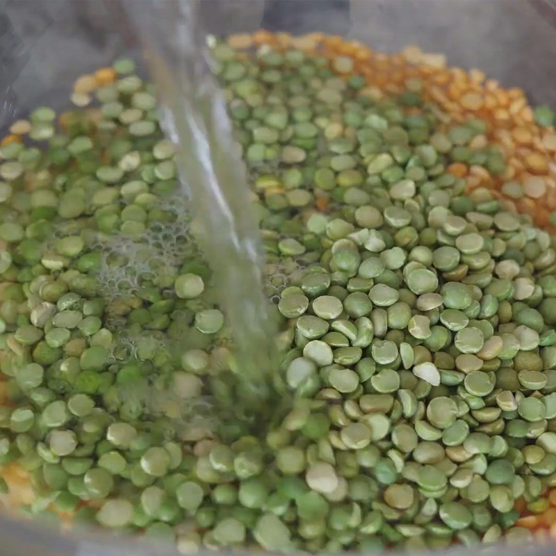 ngam-dau-ha-lan Bước 1 Ngâm đậu Hà Lan Súp đậu Hà Lan thịt nguội