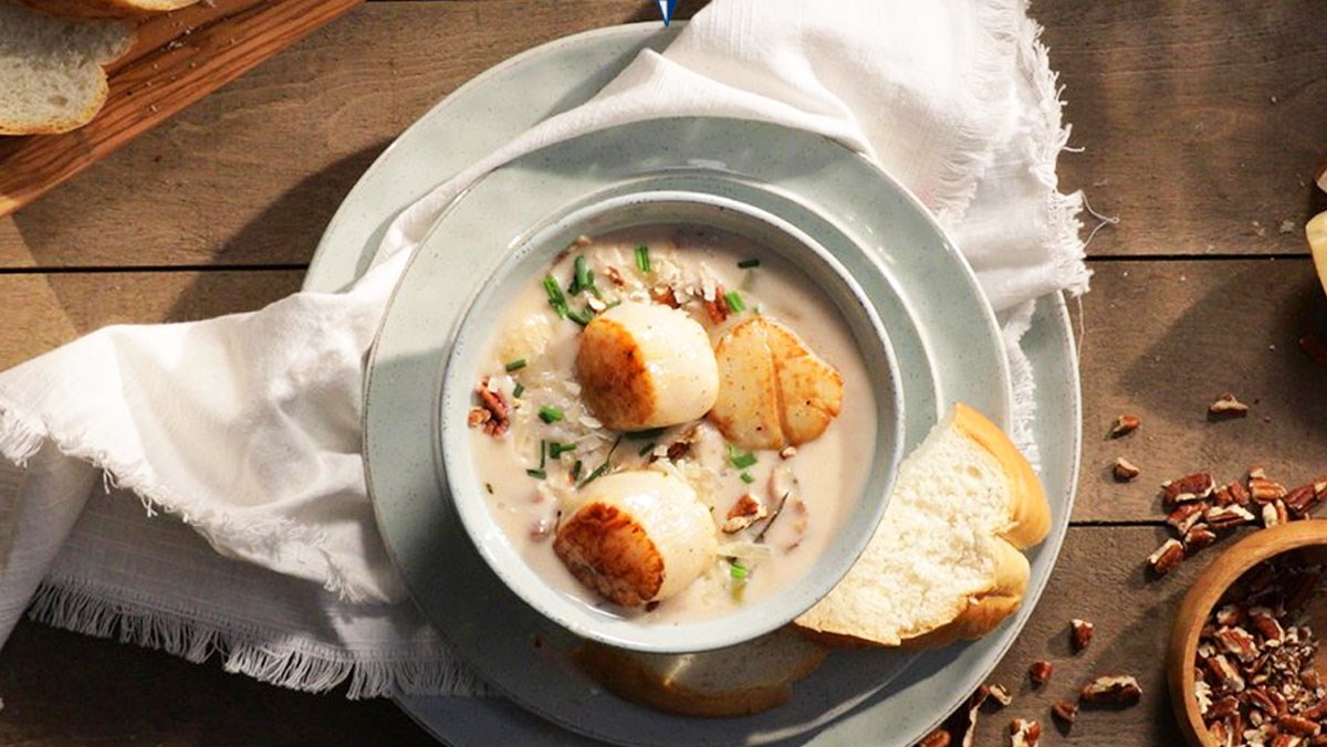 2 cách nấu súp sò điệp