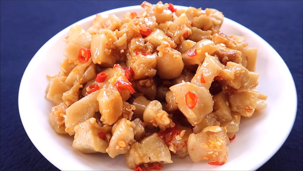 Cách làm tóp mỡ rim mắm tỏi ớt cay nồng nàn