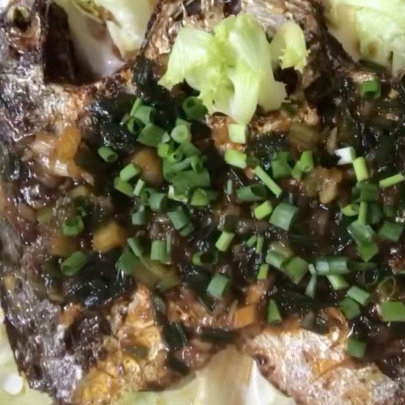 Bước 4 Trình bày Cá bánh lái chiên Bước 4 Trình bày Cá bánh lái chiên