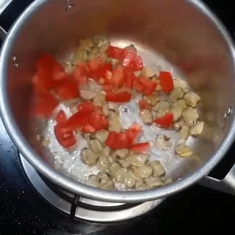 Bước 5 Xào ngao Canh ngao nấu đậu phụ Bước 5 Xào ngao Canh ngao nấu đậu phụ