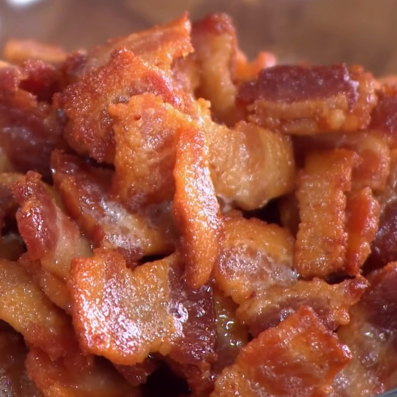 xao-thit-xong-khoi-2 Bước 1 Xào thịt xông khói Súp đậu Hà Lan thịt xông khói