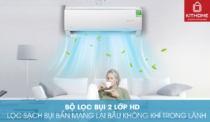 Điều Hòa Midea 12000Btu MSMTII-13HRFN8 Gas R3