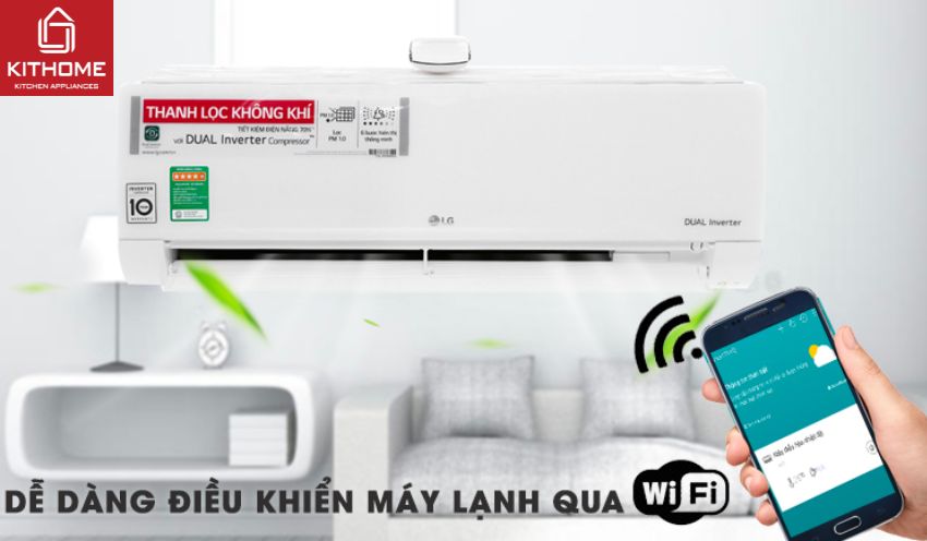 Điều Hòa LG 9000Btu 1 Chiều Inverter V10APFUV