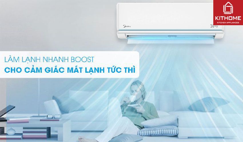 Điều Hòa Midea Inverter 9000Btu MSAFA-10HRDN8