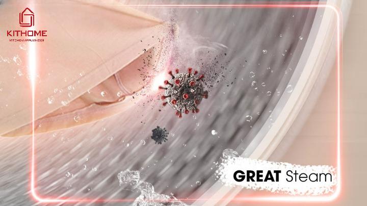 Máy Giặt Sấy Toshiba Inverter TWD-T25BZU115MWV(MG) Giặt 10.5Kg Sấy 7Kg