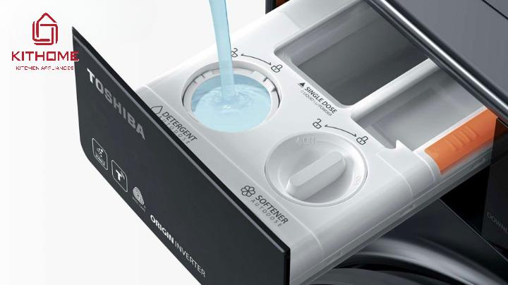 Máy Giặt Sấy Toshiba Inverter TWD-T25BZU115MWV(MG) Giặt 10.5Kg Sấy 7Kg