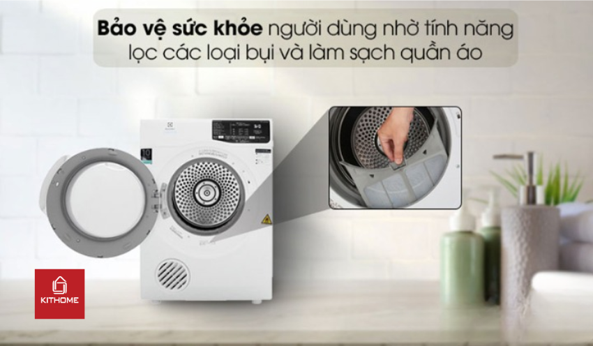 Máy Sấy Quần Áo Electrolux 8.5Kg EDS854J3WB Máy Sấy Quần Áo Electrolux 8.5Kg EDS854J3WB