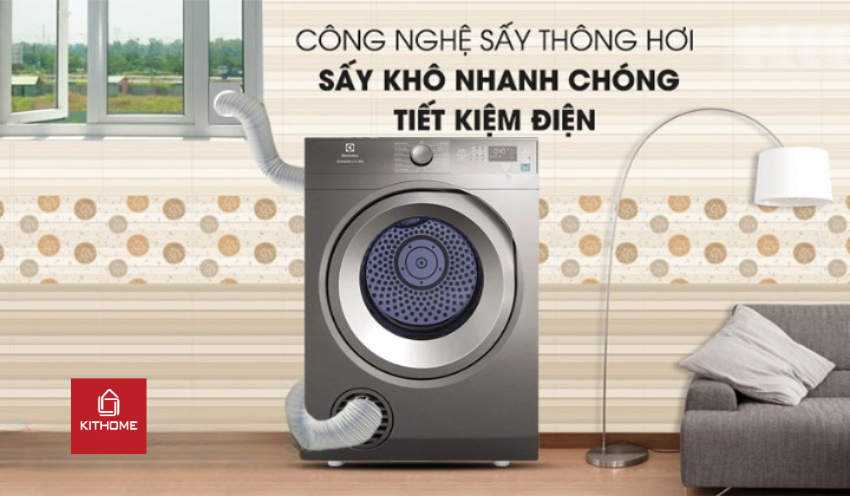 Máy Sấy Quần Áo Electrolux 8.5Kg EDS854N3SB