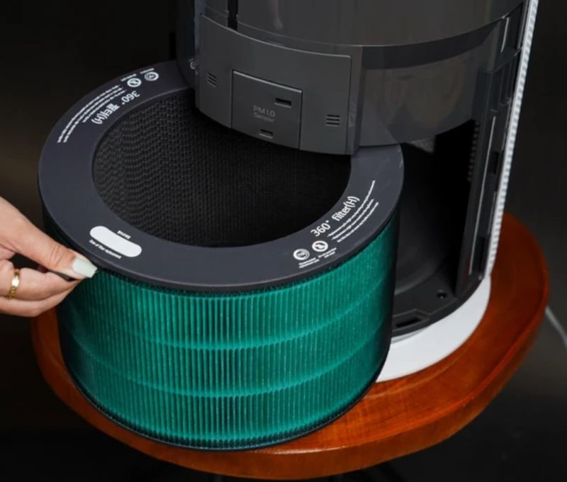 Tần suất vệ sinh và thay màng lọc máy lọc không khí LG