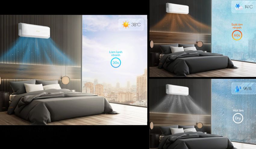 Điều Hòa Casper 9000Btu 2 Chiều Inverter XH-09IF35