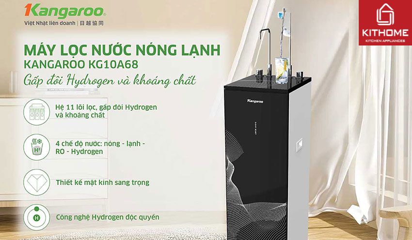 Máy lọc nước Kangaroo Nóng Lạnh KG10A68 11 Lõi
