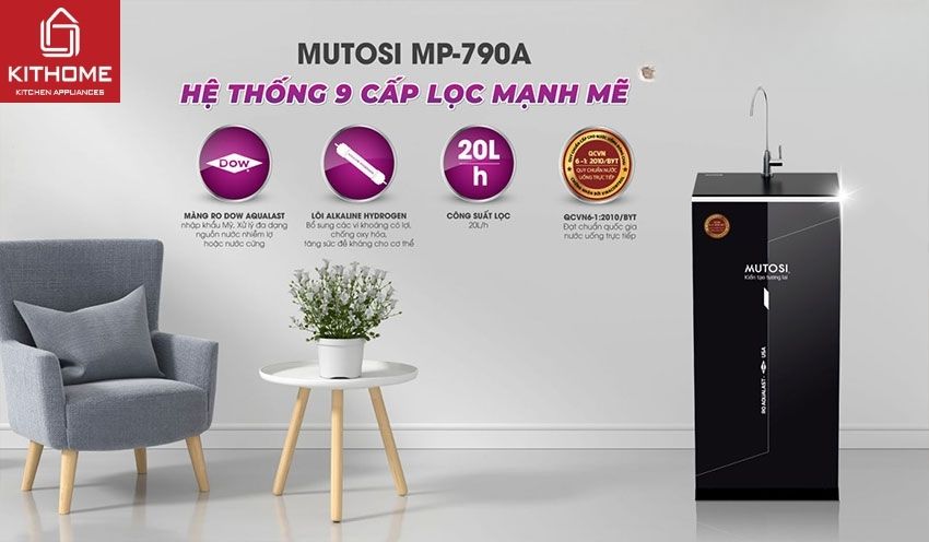 Máy Lọc Nước Mutosi RO DOW Aqualast MP-790A