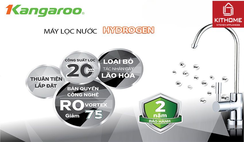 Máy Lọc Nước Kangaroo Hydrogen KG100HBVTU 9 Lõi