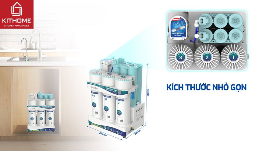 Máy Lọc Nước Karofi KAQ-U95 Pro 10 Lõi