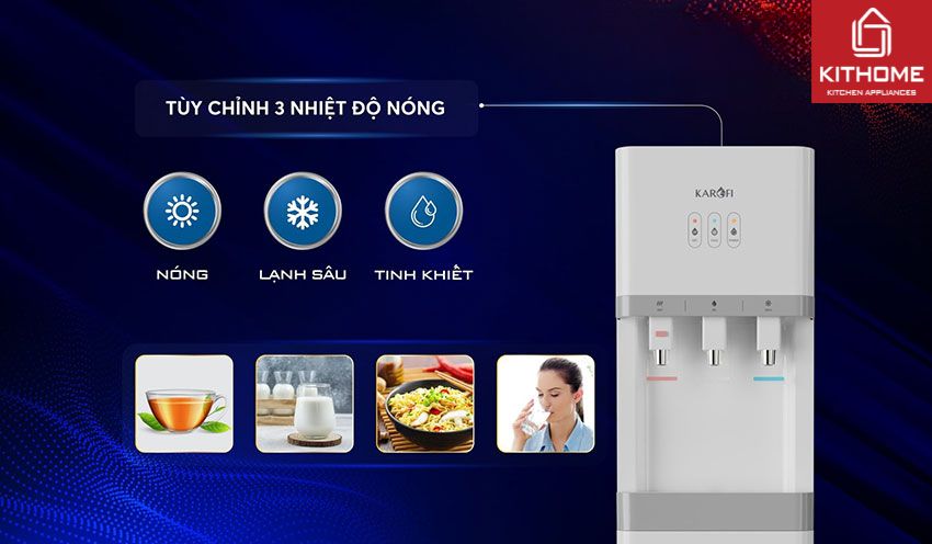 Máy Lọc Nước Nóng Lạnh Karofi HCV208RO
