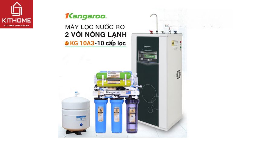 Máy Lọc Nước Nóng Lạnh Kangaroo KG10A3VTU 10 Lõi