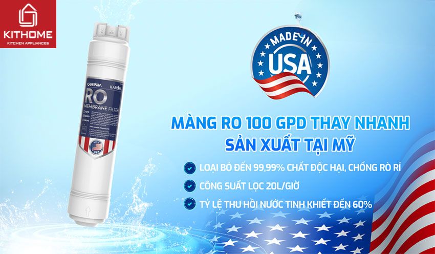 Máy Lọc Nước Karofi KAQ-U95 Pro 10 Lõi