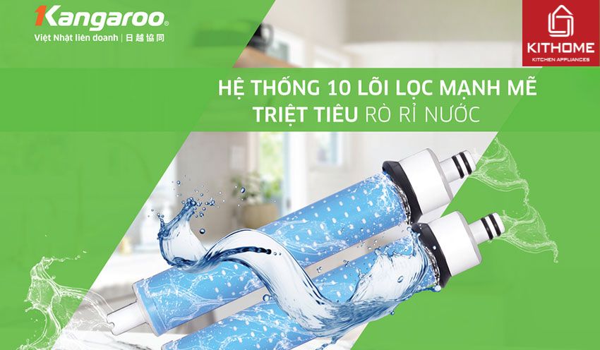 Máy Lọc Nước Kangaroo Nóng Lạnh KG10A17-10 Lõi