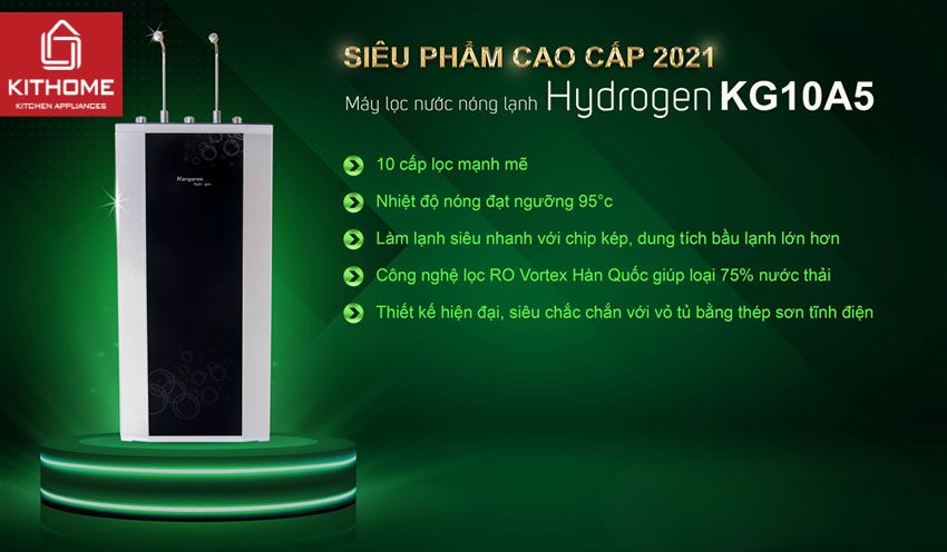 Máy Lọc Nước Nóng Lạnh Kangaroo KG10A5VTU 10 Lõi