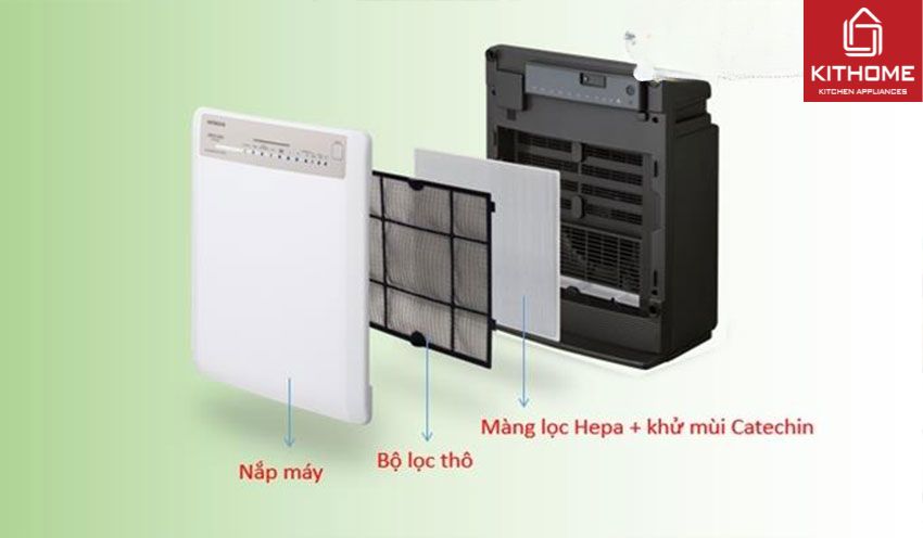 Máy Lọc Không Khí Hitachi EP-PZ50J(WH)