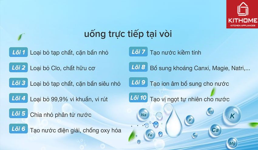 Máy Lọc Nước Kangaroo Hydrogen KG100HGVTU 10 Lõi