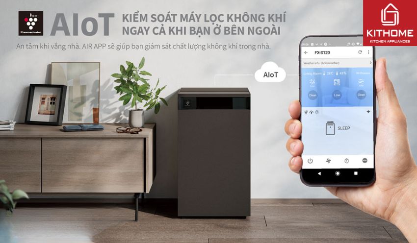 Máy Lọc Không Khí Tạo Ion Sharp FX-S120V-H/W