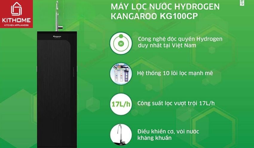 Máy lọc nước Kangaroo Hydrogen KG100CP-10 Lõi