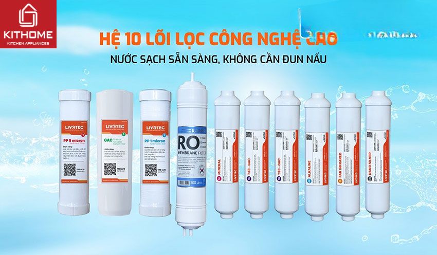 Máy Lọc Nước RO Karofi Livotec 216 10 lõi