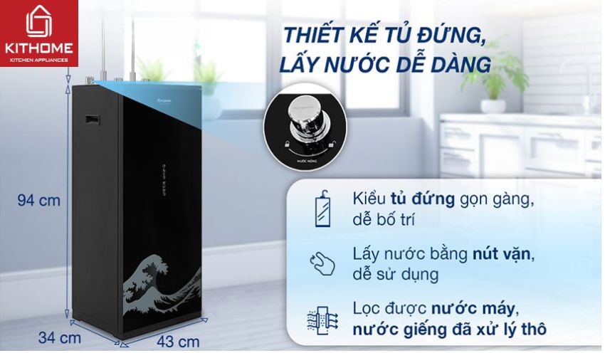 Máy Lọc Nước Kangaroo Nóng Lạnh KG10AP2-10 Lõi