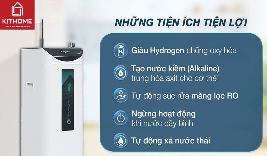 Máy Lọc Nước Kangaroo Nóng Lạnh KG10A7ES 5 Lõi