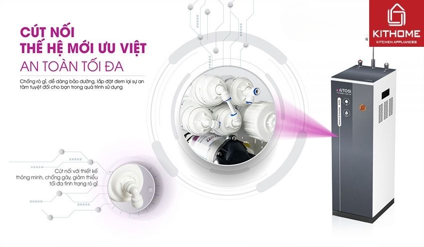 Máy Lọc Nước Mutosi Nóng Nguội 9 Lõi MP-592H-GR