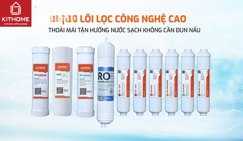 Máy Lọc Nước Nóng Lạnh Karofi Livotec 616 10 Lõi
