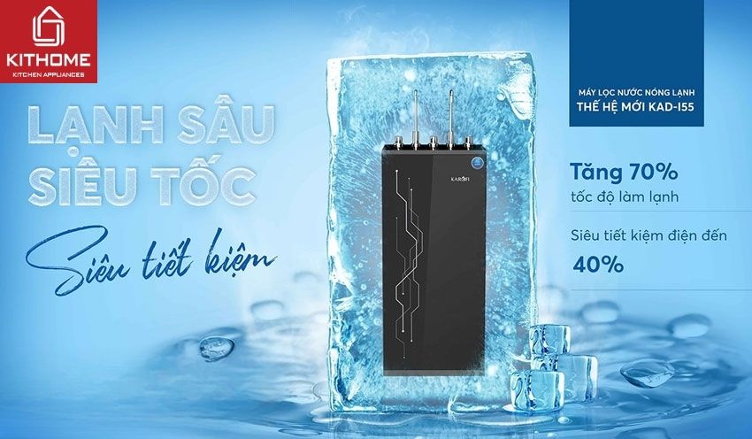 Máy Lọc Nước Nóng Lạnh Karofi KAD-I55 10 Lõi