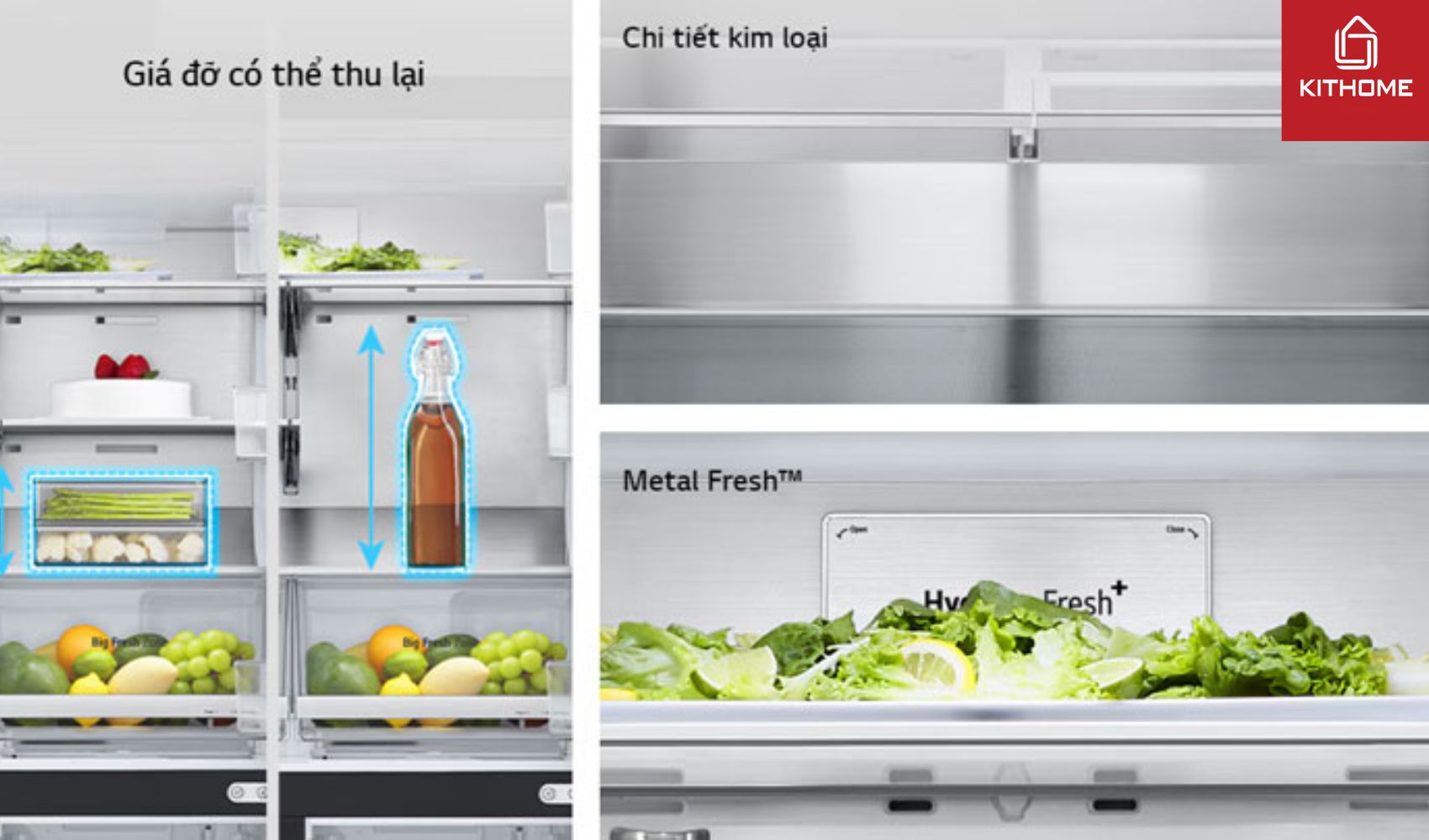 Tủ Lạnh LG Inverter Multi Door InstaView 530 Lít LFB53BLMI