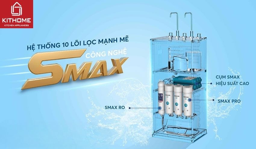 Máy Lọc Nước Nóng Lạnh Karofi KAD-I55 10 Lõi