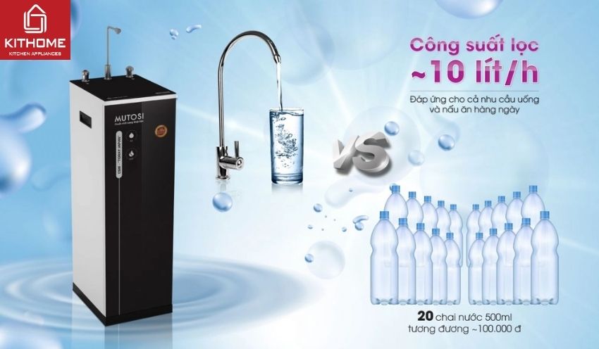 Máy Lọc Nước Mutosi Nóng Nguội 9 Lõi MP-592H-BK
