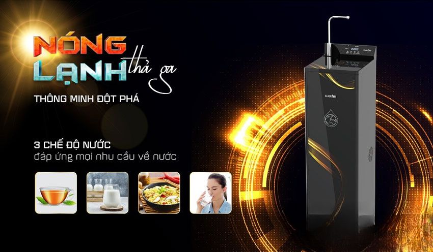 Máy Lọc Nước Nóng Lạnh Karofi KAD-D68 10 Lõi