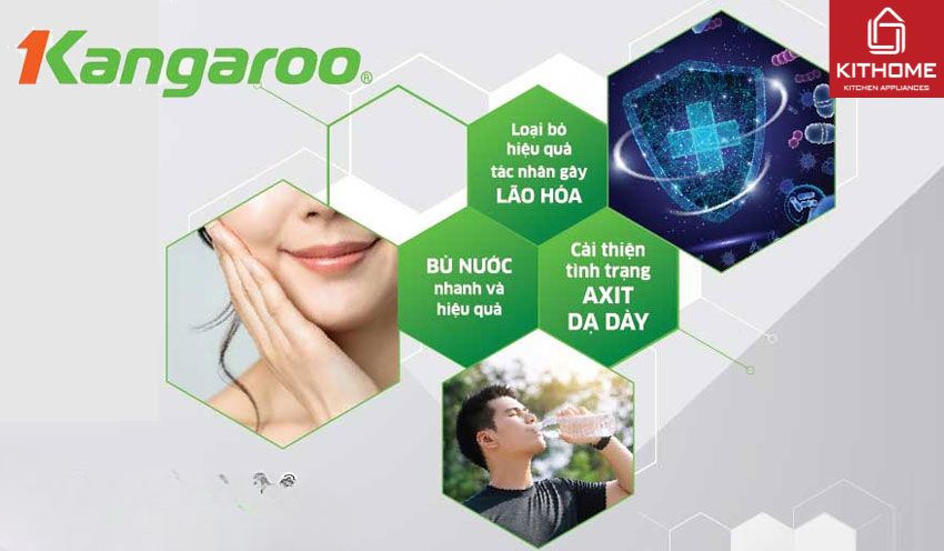 Máy Lọc Nước Kangaroo Hydrogen Ion Kiềm KG100EED