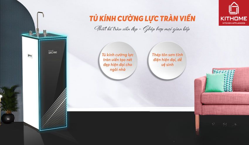 Máy Lọc Nước Karofi Livotec 600 Lạnh Nguội 8 Lõi