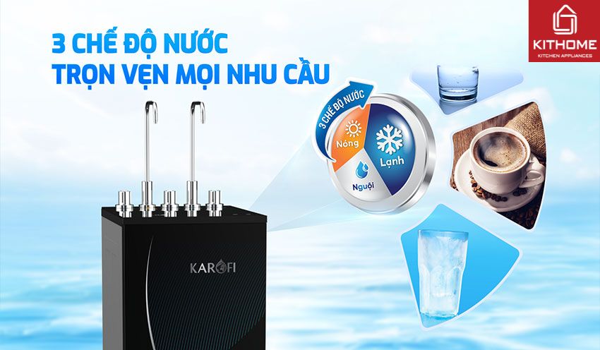 Máy Lọc Nước Nóng Lạnh Karofi KAD-D69 10 Lõi