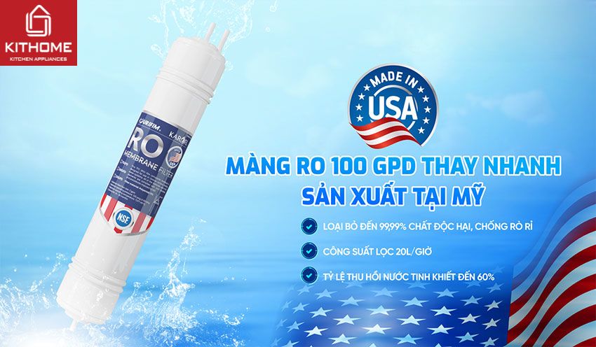 Máy Lọc Nước Nóng Lạnh Karofi KAD-D69 10 Lõi