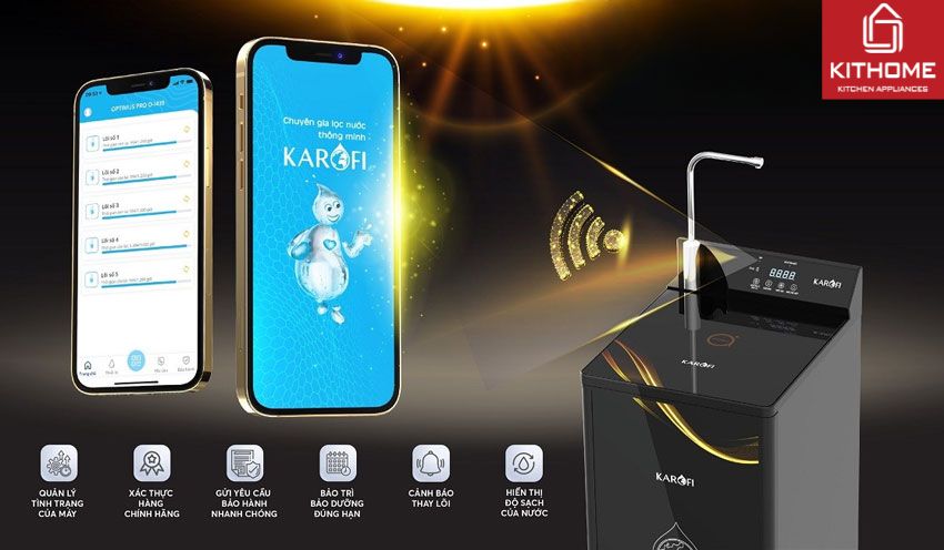 Máy Lọc Nước Nóng Lạnh Karofi KAD-D68 10 Lõi